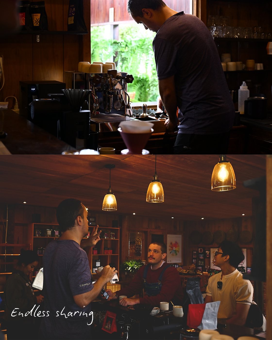 Brewing coffee and endless sharing at the Zanya bar