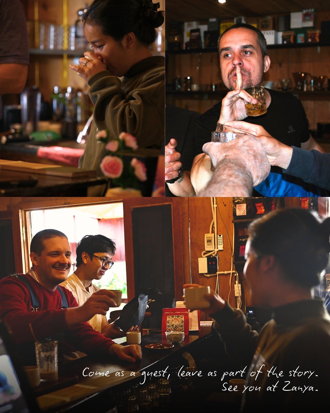 Coffee tasting with friends – come as a guest, leave as part of the story. See you at Zanya